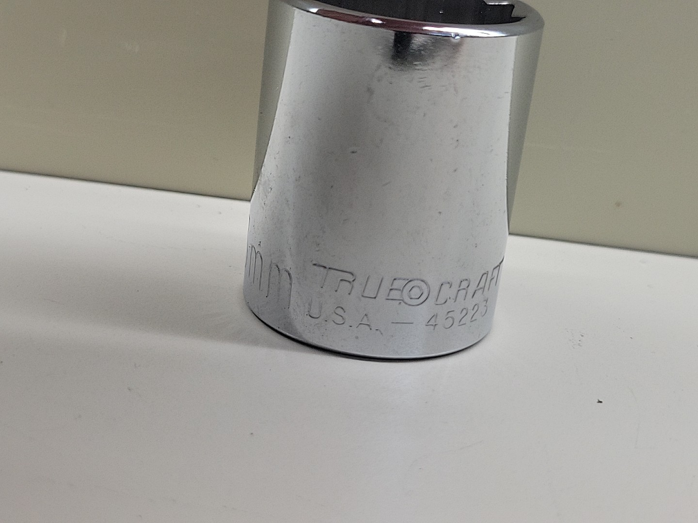 23mm Socket 1/2″ Drive 12 Point TrueCraft 45223 New Old Stock USA Made