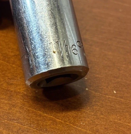 Vintage Craftsman USA 3/8” Drive Deep Well Socket SAE 11/16 EE 43316 Great Con.