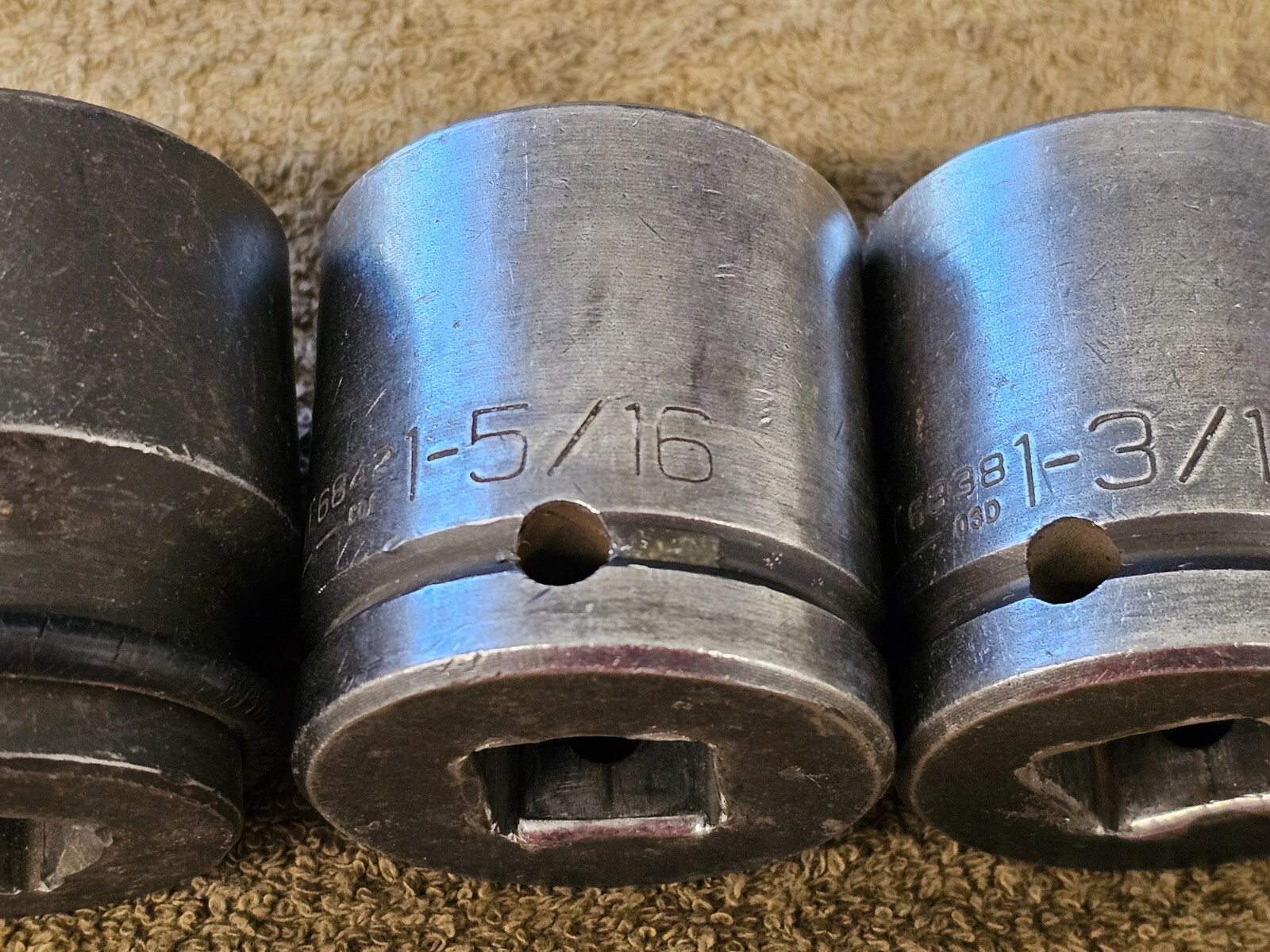 4 Wright UTC Impact Socket Set 3/4″ Drive 1-3/16 1-7/16 1-5/16 1-1/8 6681 SAE