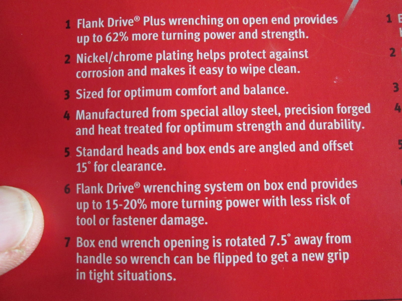 Snap On 15mm Combination Spanner Wrench 15 mm SOEXM15 Flank Drive 12 point
