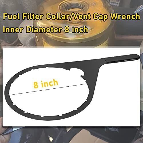 8″ 482017 Fuel Filter Collar Vent Cap Wrench Metal For Davco Fuel Pro 482 483…