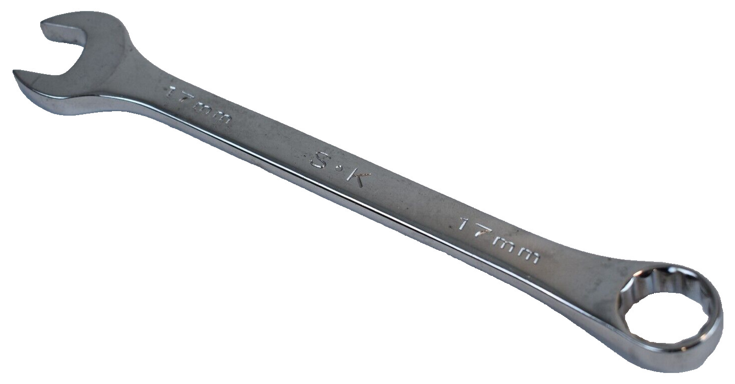 SK Tools 88317 17mm Metric Combination Wrench 12 Point USA SuperKrome