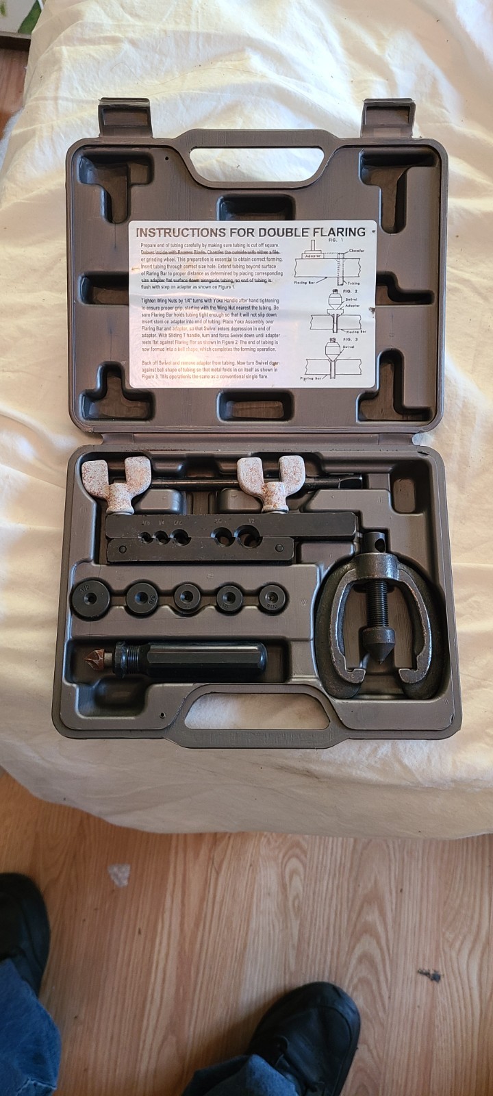 Double Flaring Tool Set Napa 41860 Auto With Case