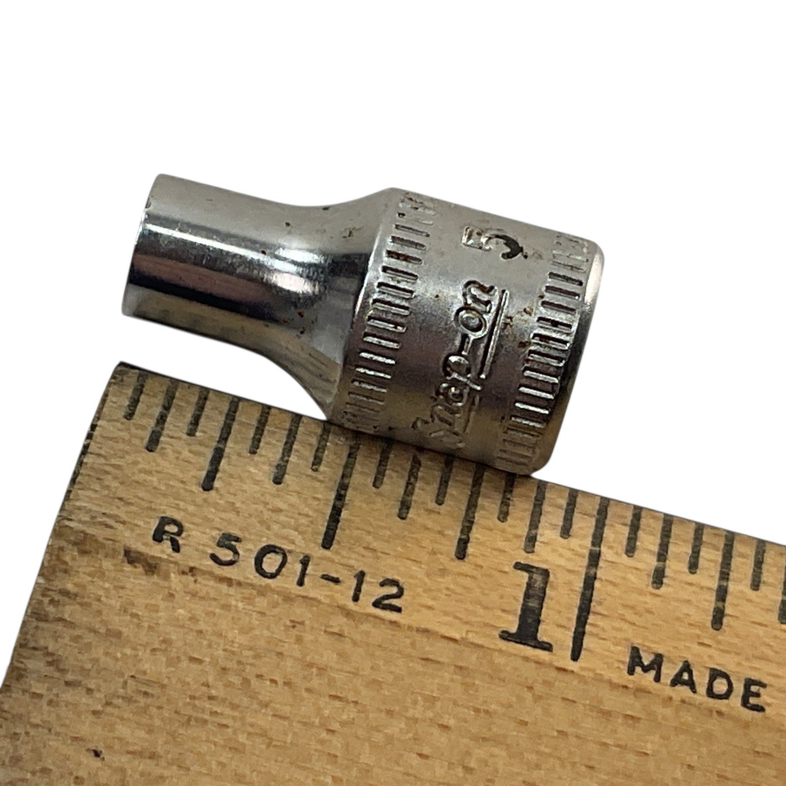 Snap-On Shallow Metric Socket TMM5 1/4″ Drive 5mm 6 Point Chrome As Pictured USA