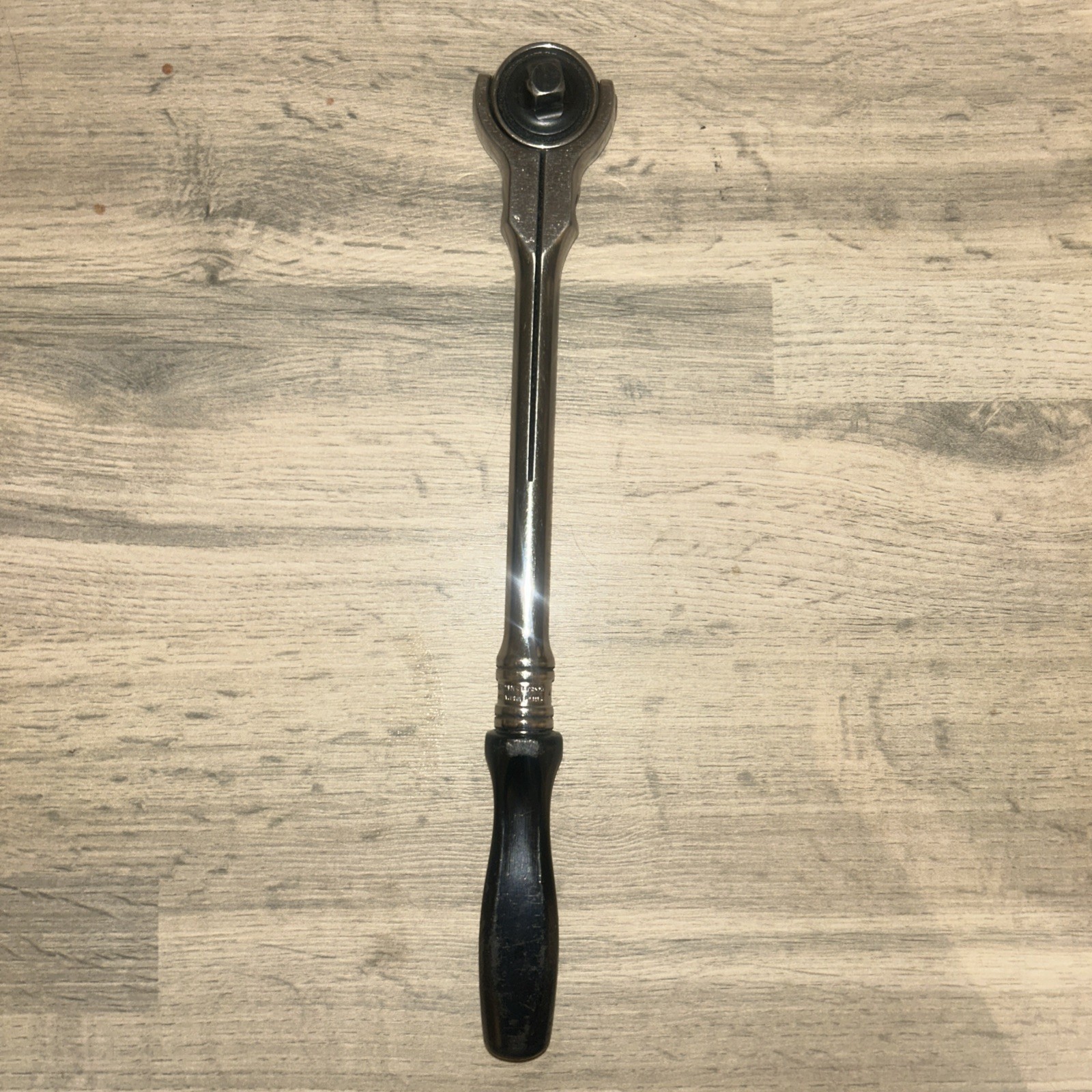 Snap on tools flexy 3/8” rotating head swivel ratchet black hard handle F747A