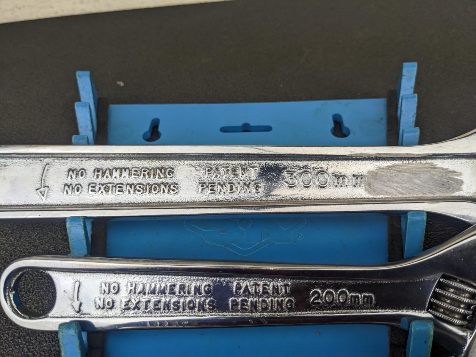 #bl847 Snap-on 3pc Vintage Adjustable Wrench Set AD6 AD8 AD12 USA