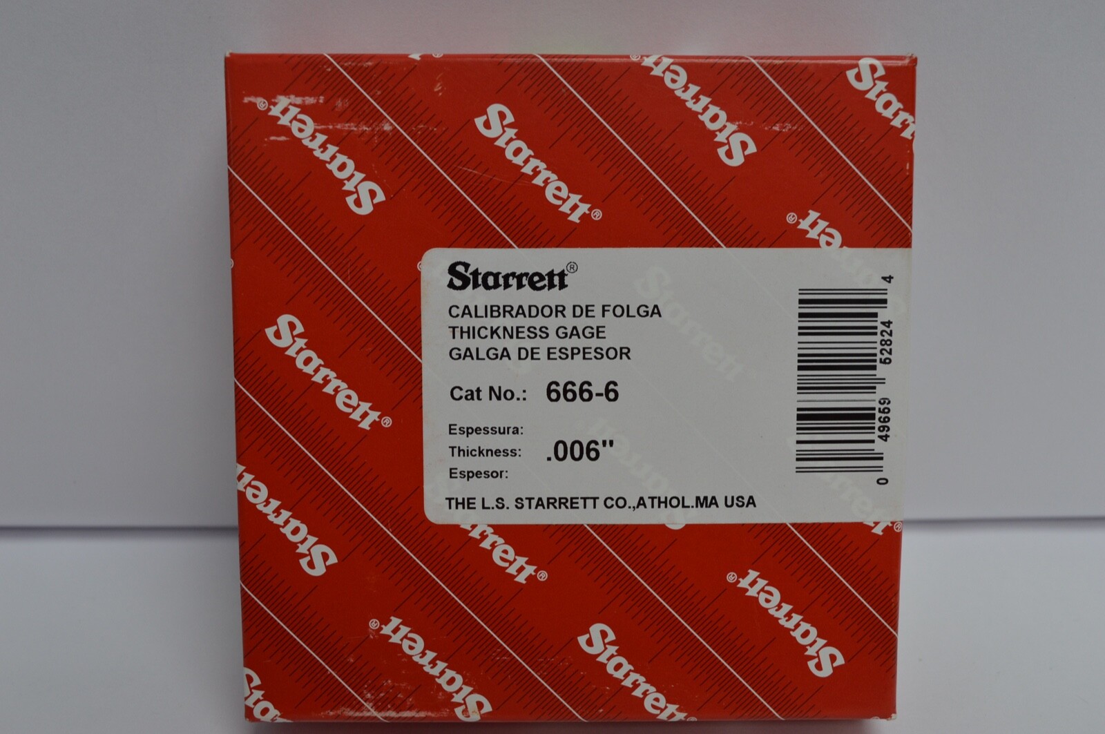 Starrett 666-6 – 0.006″ Steel Feeler/Shim Gauge Stock 1 Roll of 7.6 m 25 ft
