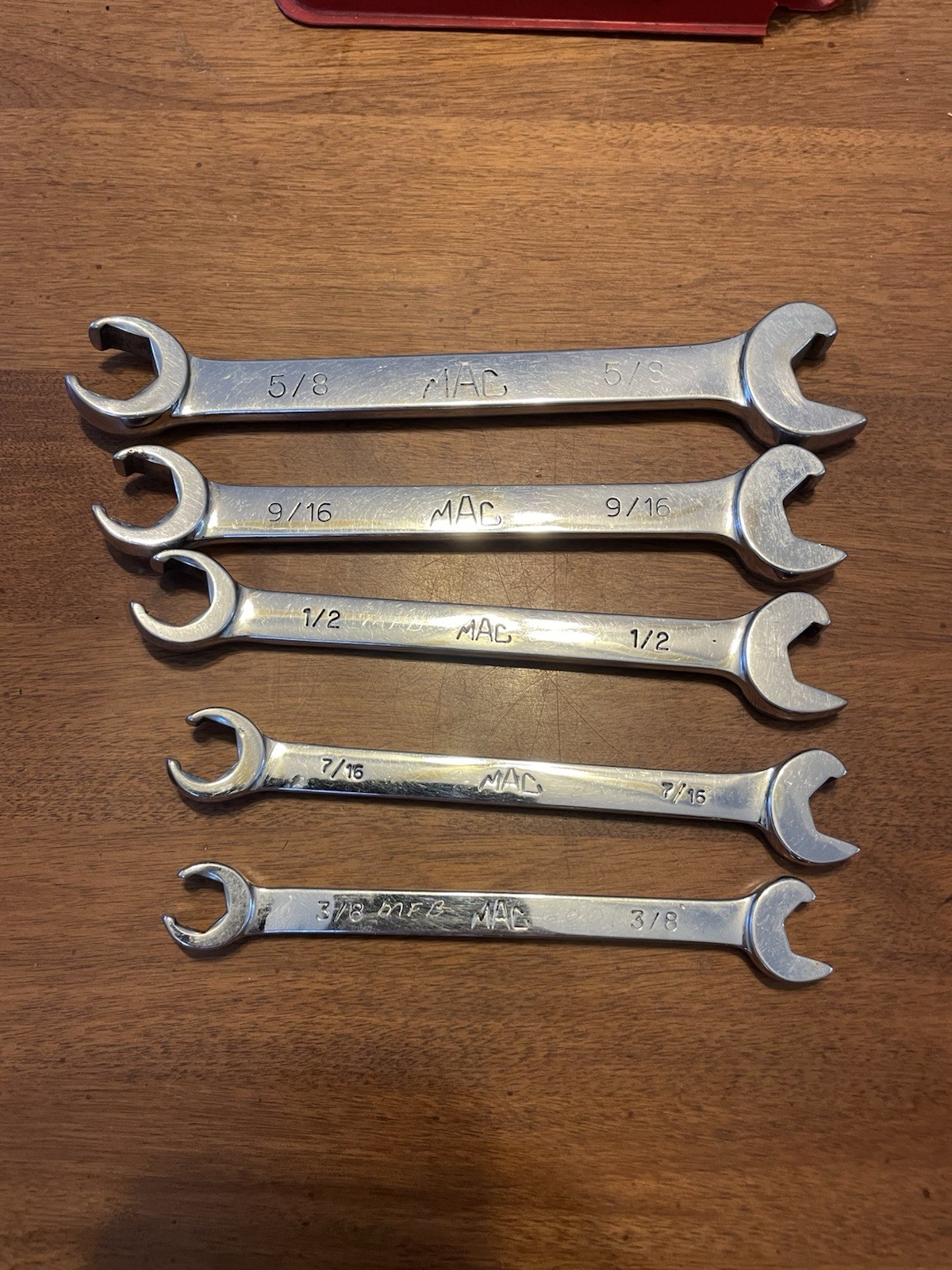 Mac Tools COBR12-COBR20 SAE 3/8″-5/8″ Flare Nut /Speed Open End Wrench USA
