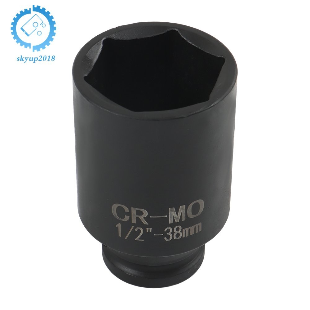 9pcs 29-38mm 1/2″ Drive Metric Axle Hub Nut Socket Deep Impact Socket Tool Kit