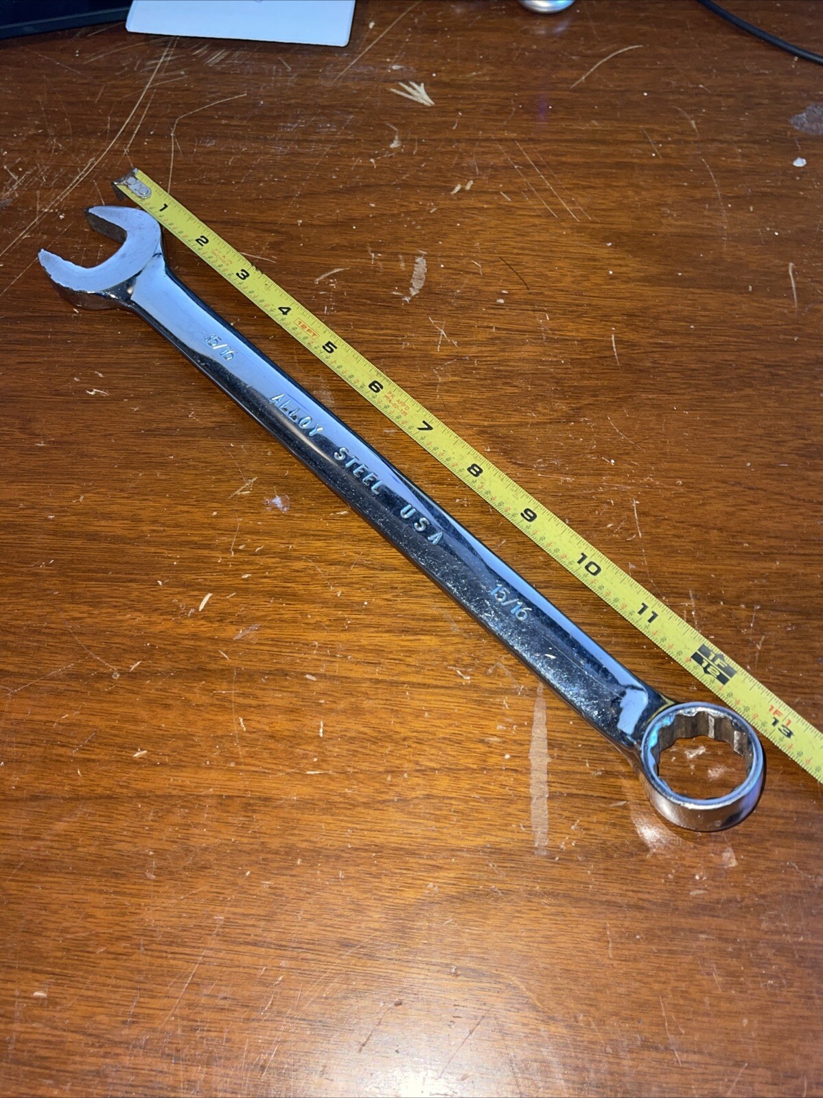 Vintage Blackhawk USA BW1169P 15/16 In SAE 12 point Combination Wrench Polish