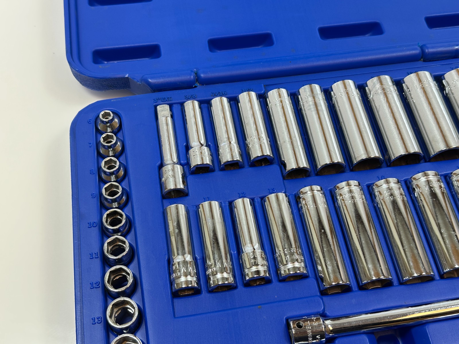 🇺🇸 Cornwell Tools USA 47pc 3/8″ Drive Super Socket Set SAE Metric, TS247SSFT