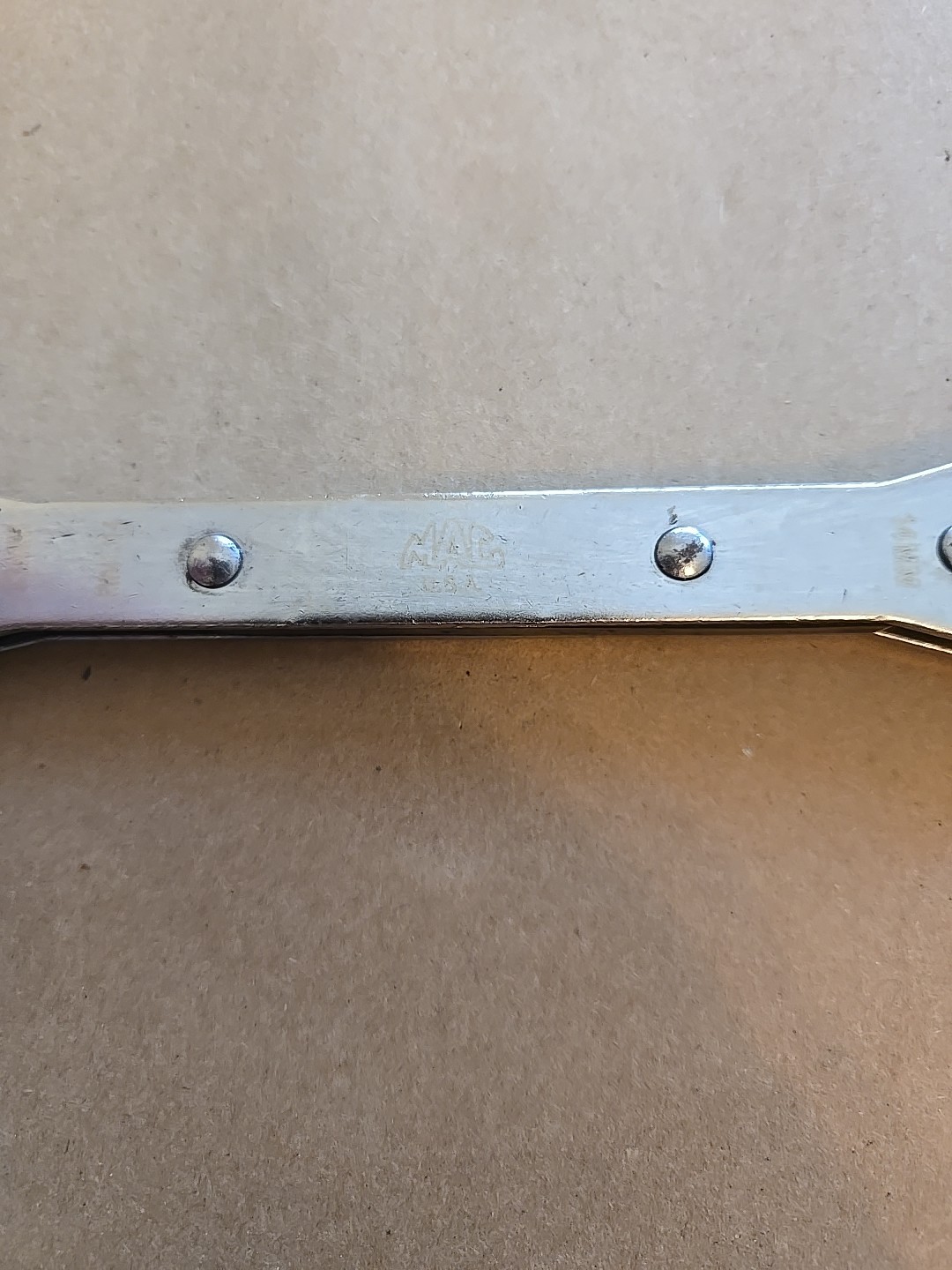 Mac Tools 13MM-14MM 6PT Metric Chrome Ratcheting Box Wrench USA RWM1314