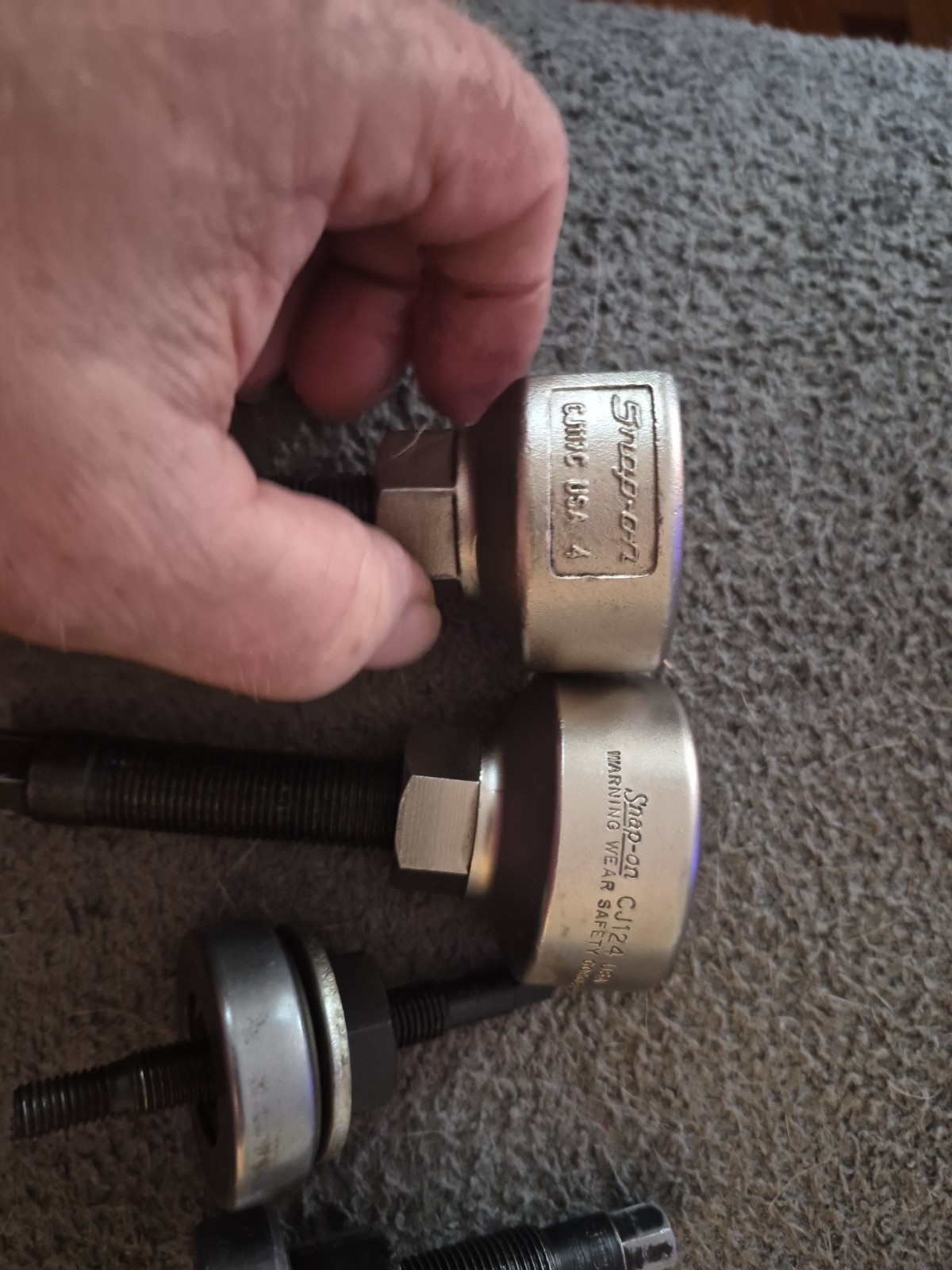 Snap On Power Steering Puller/installer Set CJ124–CJ117C-CJ138-1–CJ113B