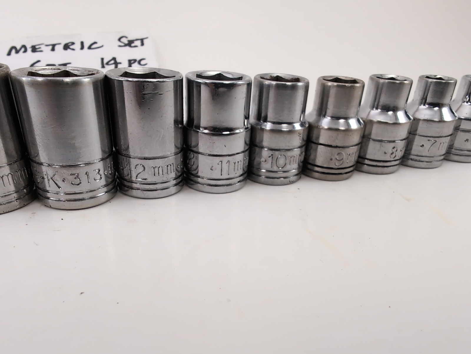 S-K METRIC 3/8″dr 6pt 14pc Set 6mm-19mm – Made in USA – SUPERB!!!