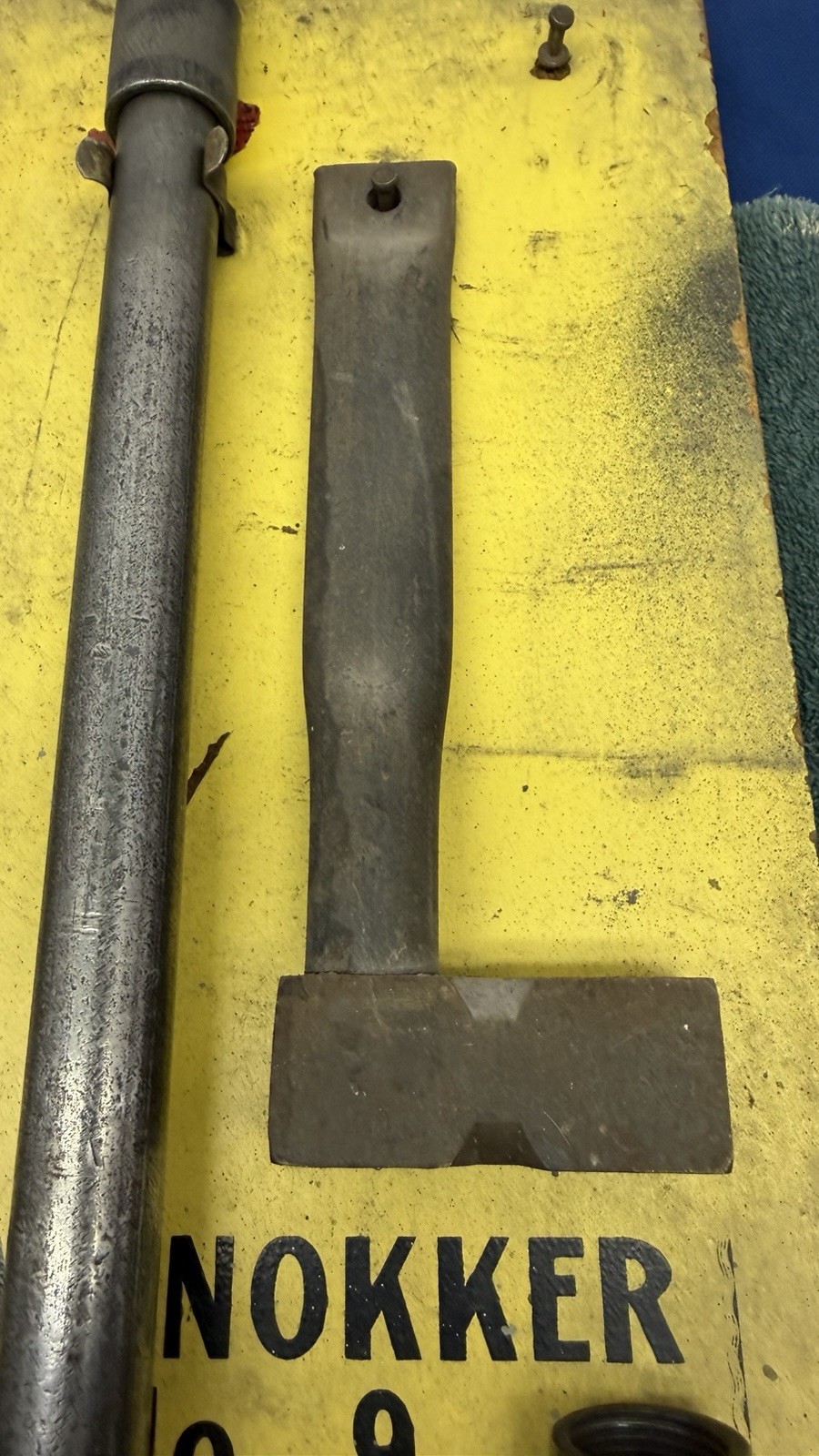 Vtg Morgan Manufacturing No.9 Nokker Kit Mounted on Board Slide Hammer Auto Body