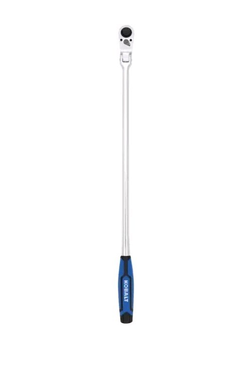 Kobalt 72-Tooth 3/8-in Drive Comfort grip Handle Flexible Head Ratchet 24″