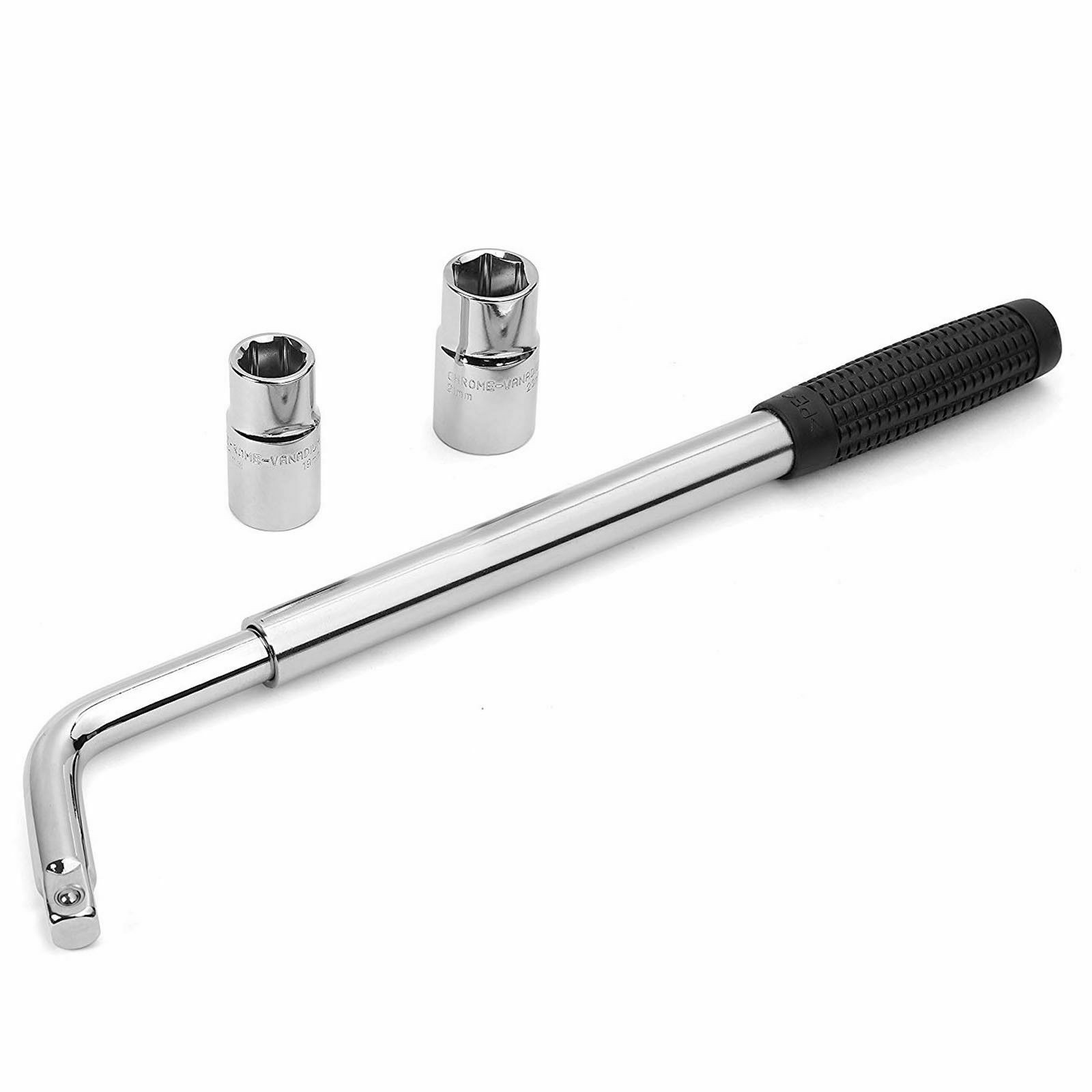 Wheel Lug Wrench Standard Sockets Telescoping Extendable Car Tire Nut Tool 4size