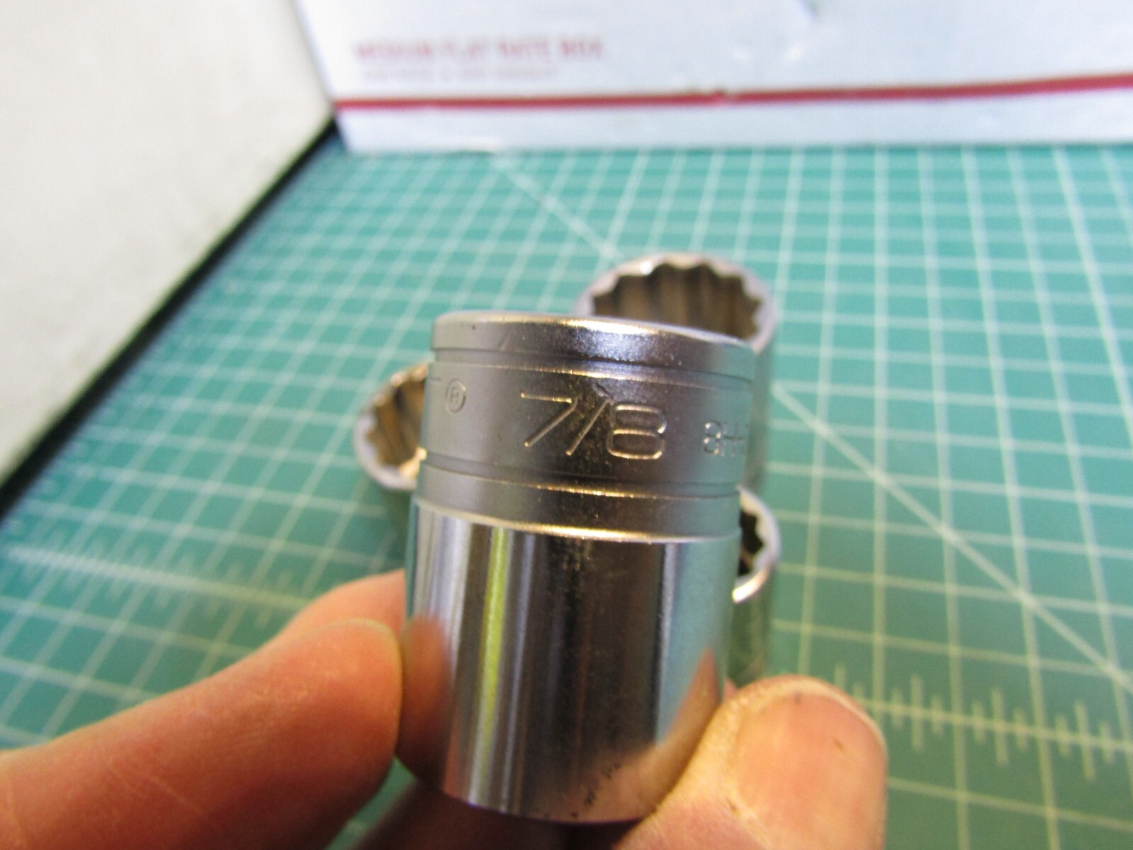 Lot of 5 CAT Sockets, NEW all ½” Drive, Standard Sockets 12 pt, 1 – ½” # 1S-0259