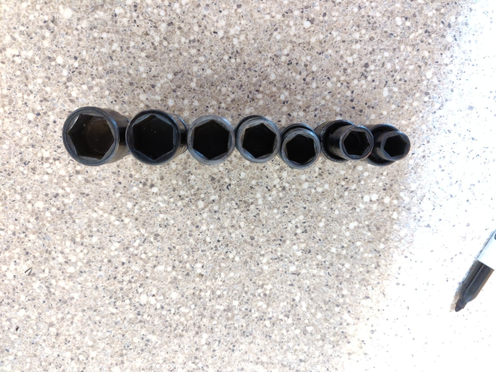 Matco Tools 7pc 3/8″ drive Impact Swivel Socket Set 3/8 – 3/4 SAE