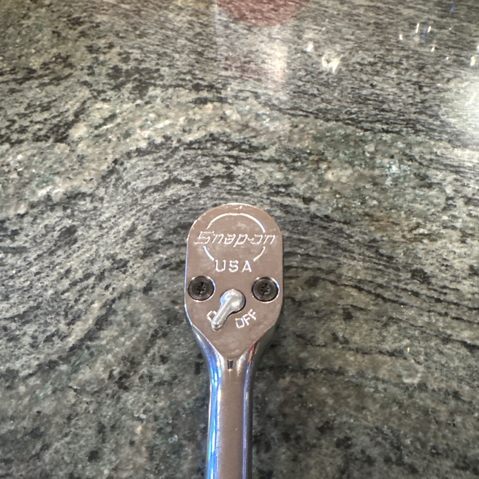 Snap On shd80a 1/2” drive hard handle long ratchet Red 11-5/8” long