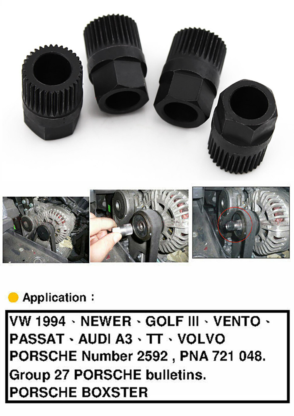 New Special Disassembly Tool For Audi-Ford Alternator 1-Way Pulley Universal