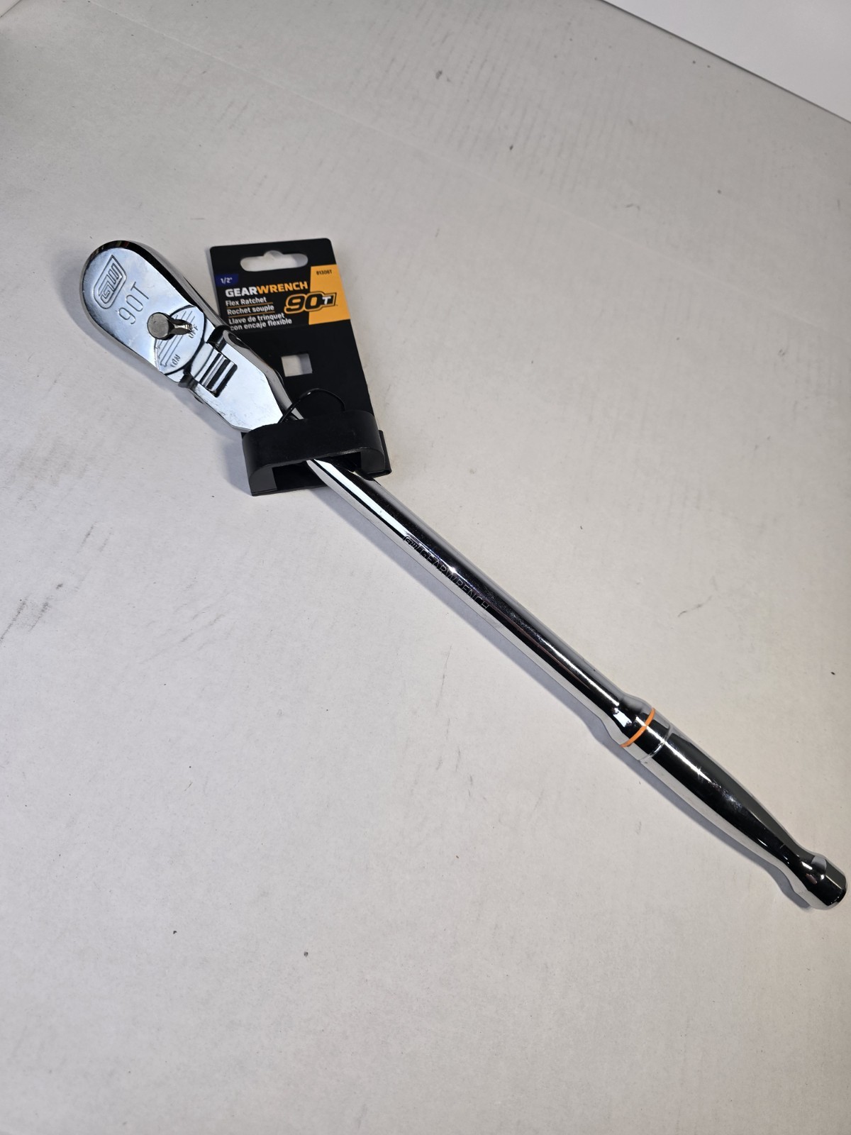 Gearwrench 81306T 1/2″ Drive 90-Tooth Locking Flex Head Teardrop Ratchet 17″