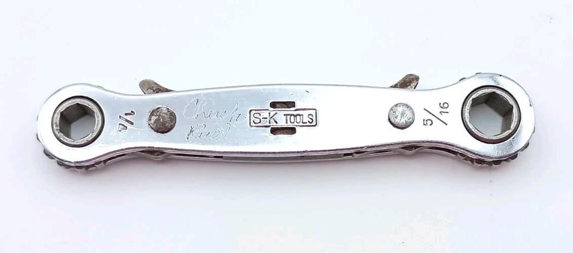 S-K Tools RB810 1/4″ x 5/16″ Ratcheting Box Closed End Wrench 6 Point