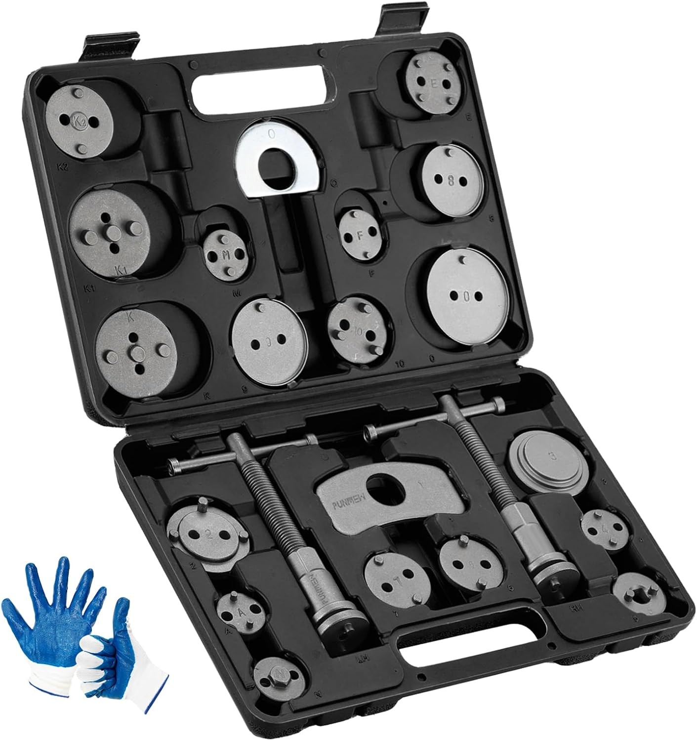 Brake Caliper Compression Tool 24-Piece Heavy Duty Disc Brake Piston Caliper