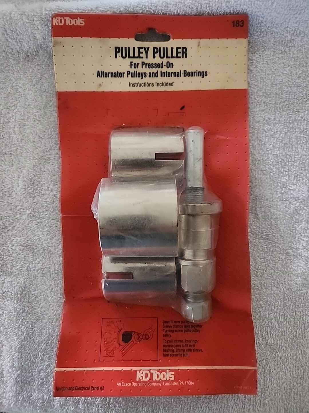KD 183 pulley puller For Pressed On Alternator Pulleys And Internal Bearings