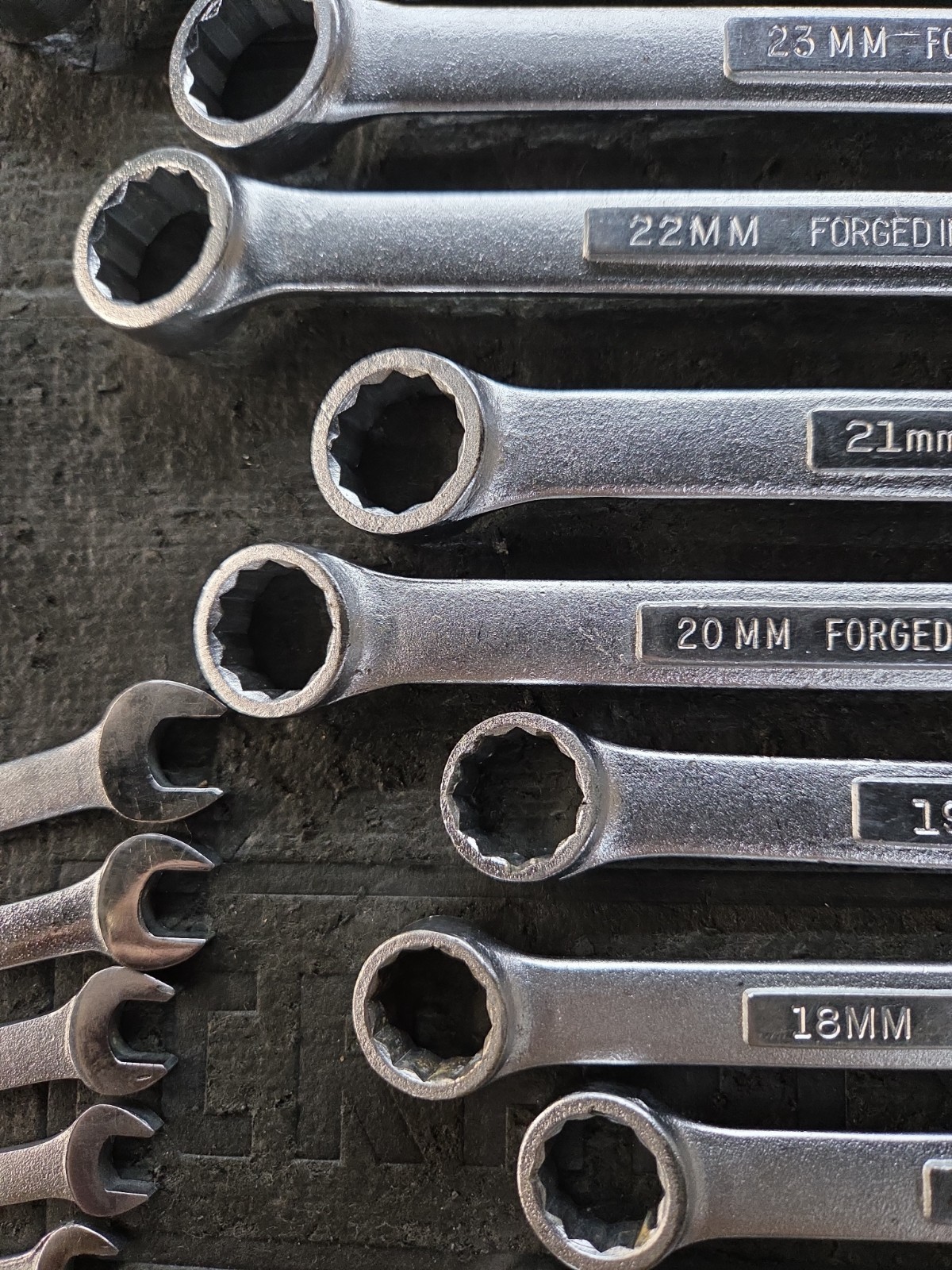 Vintage Craftsman USA 20 Pc Metric Combo Wrench Set V, VV 6-24 , 27mm.