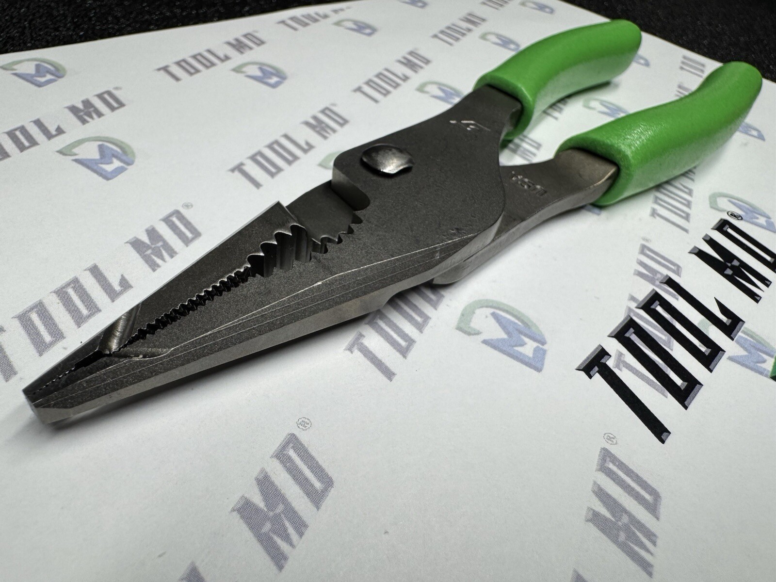 Snap-on Tools USA NEW GREEN 7″ Talon Grip Long Nose Slip Joint Pliers LN46ACF