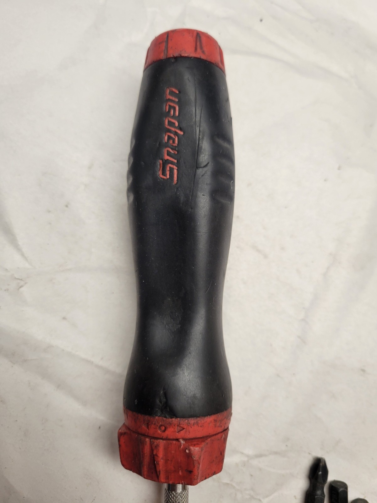 Snap-on Soft Grip Ratcheting Screwdriver SGDMRC4-80 USA Used/Includes 3 Bits