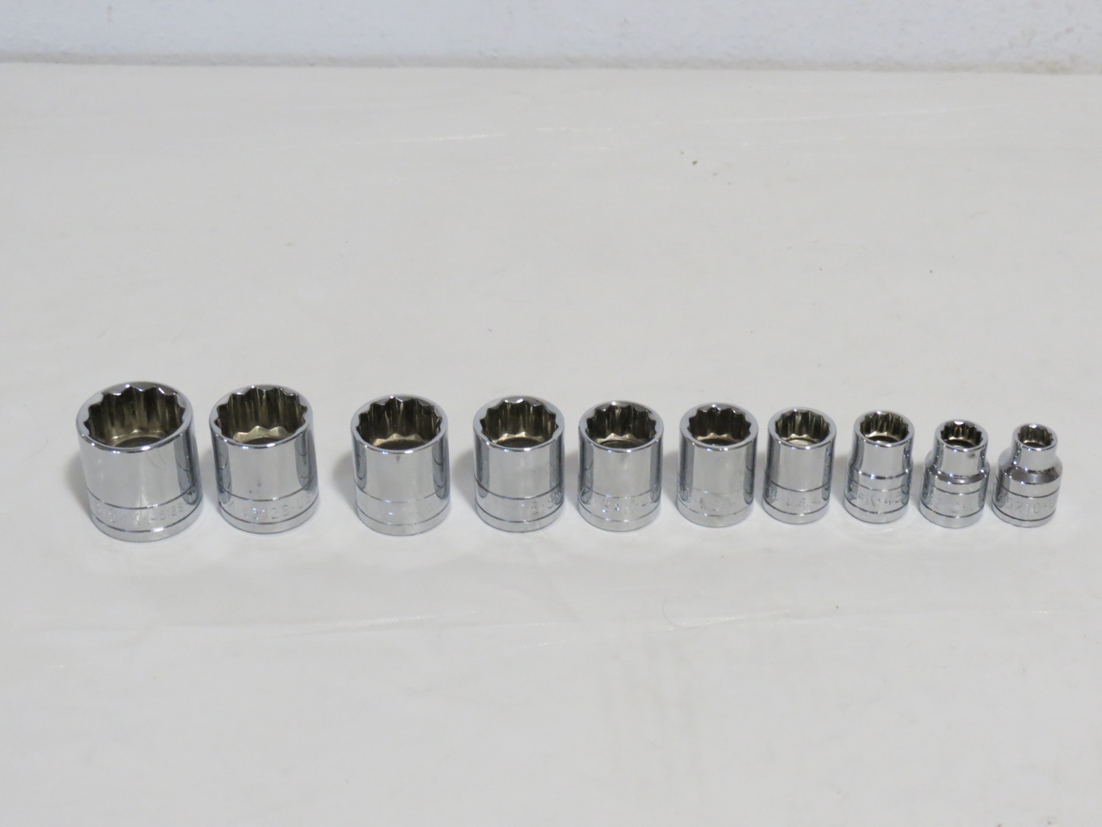 SK Tools Sockets SAE 3/8″ Drive 12 PT. 10 Pcs 5/16 5/8 7/16 1/2 9/16 3/8 etc