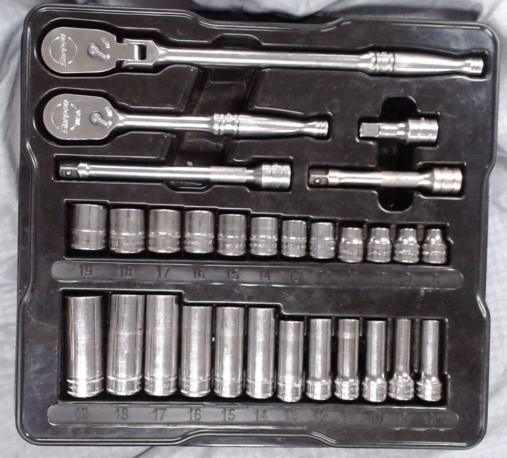 Snap-on 29pc Metric 3/8” Dr General Service Set PS58SFSMTMM 3/8″