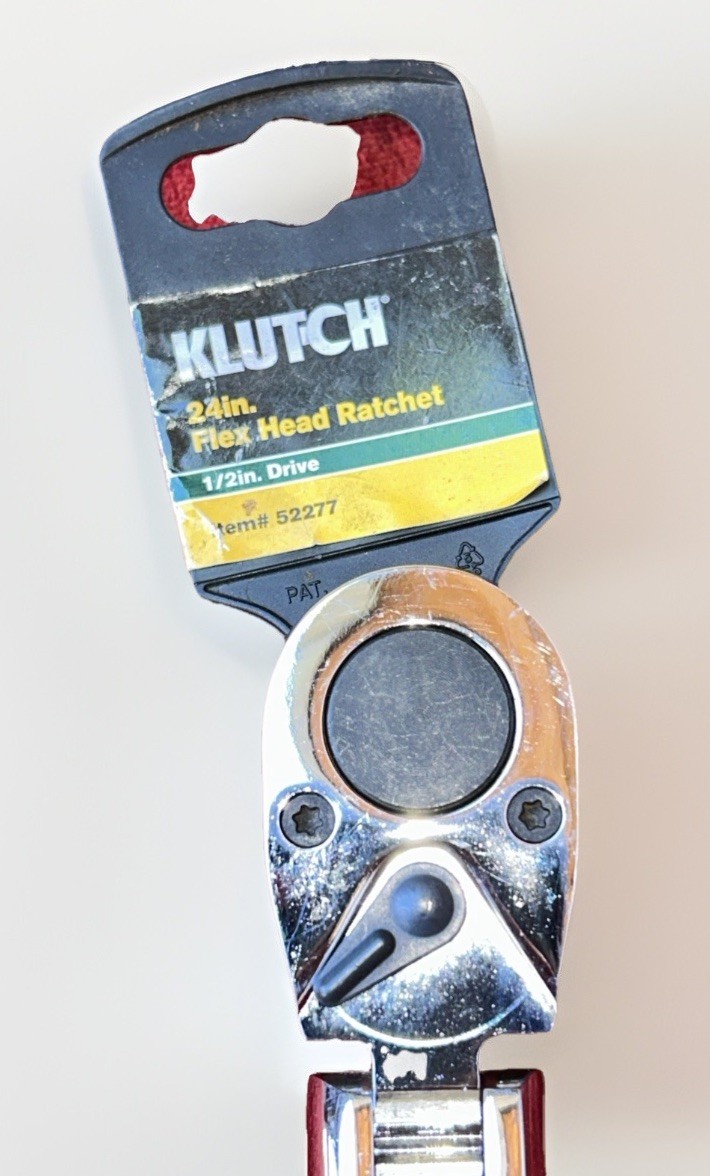 Klutch 24” Flex Head Ratchet 1/2” Drive Item #52277 Brand New Long Handle