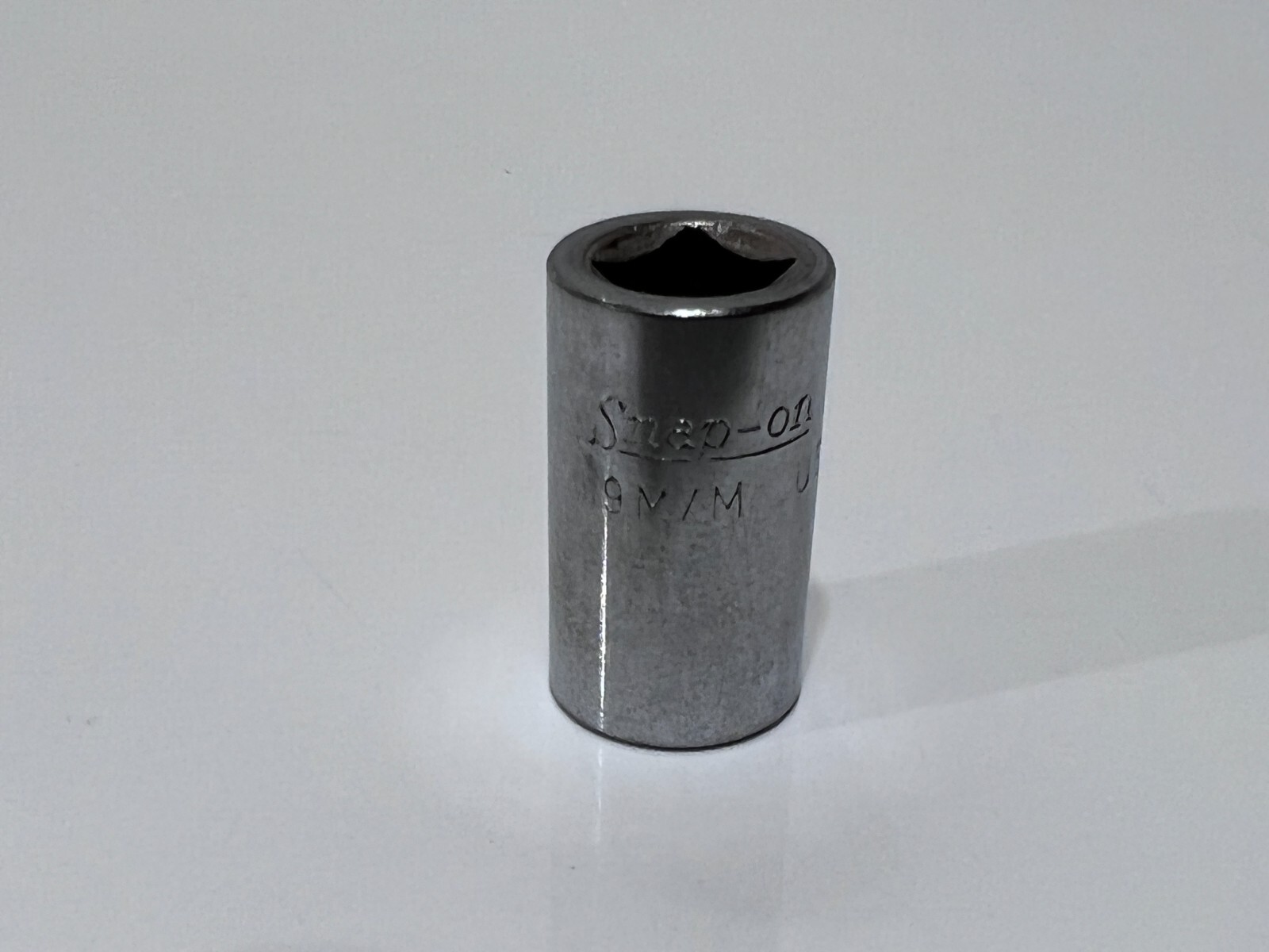 Vintage Snap-On Tools USA TM-9M (TMM9) 9mm Shallow Socket 1/4” Drive 6 Point