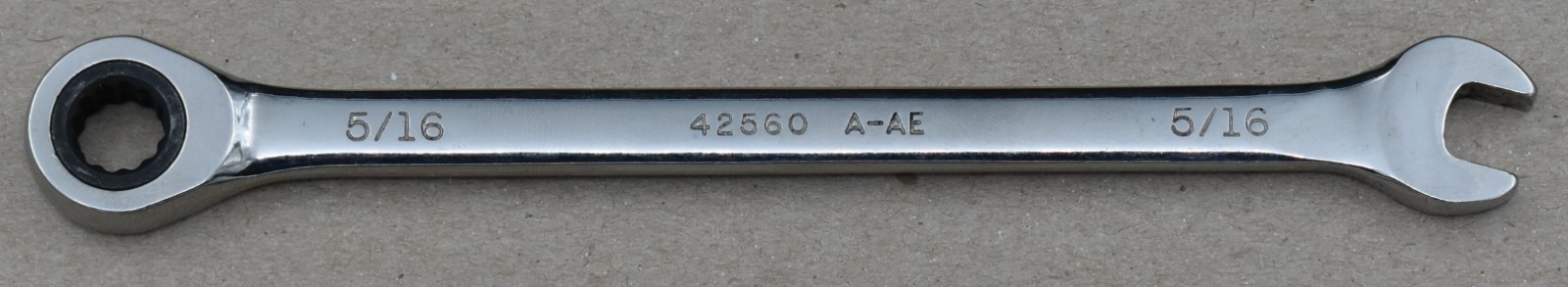 CRAFTSMAN TOOLS 42560 A-AE, 5/16″ SAE, 12-POINT, OPEN/BOX END RATCHETING WRENCH