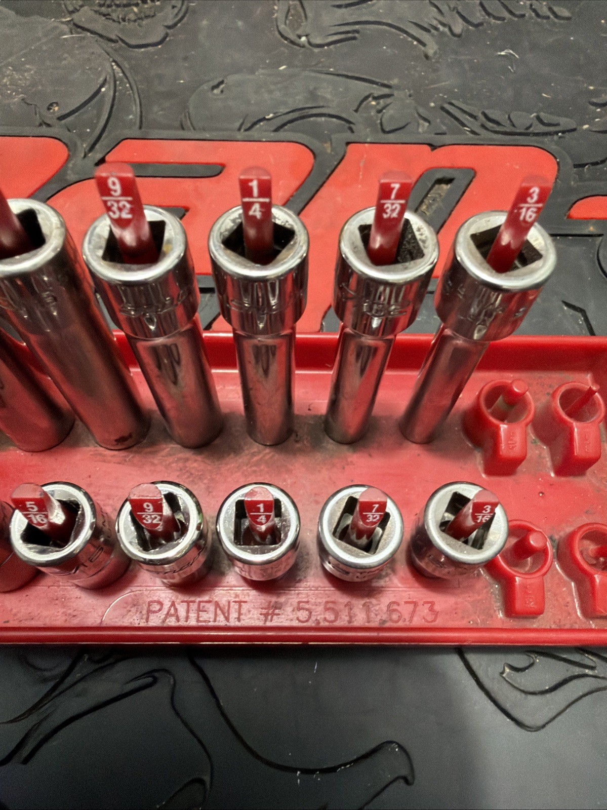 Snap On 20pc See 1/4dr Shallow & Deep Socket Set 6pt 3/16-9/16 Chrome Nice Cond