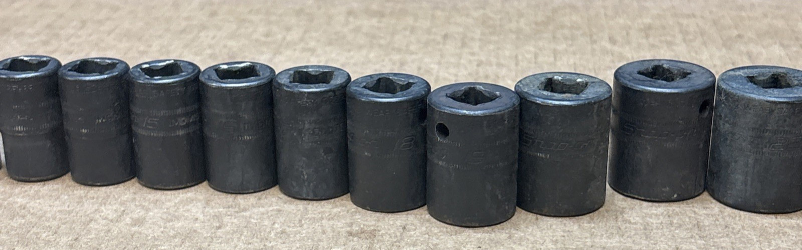 Snap-on 15 pc Metric Shallow Impact Socket Set IMDM