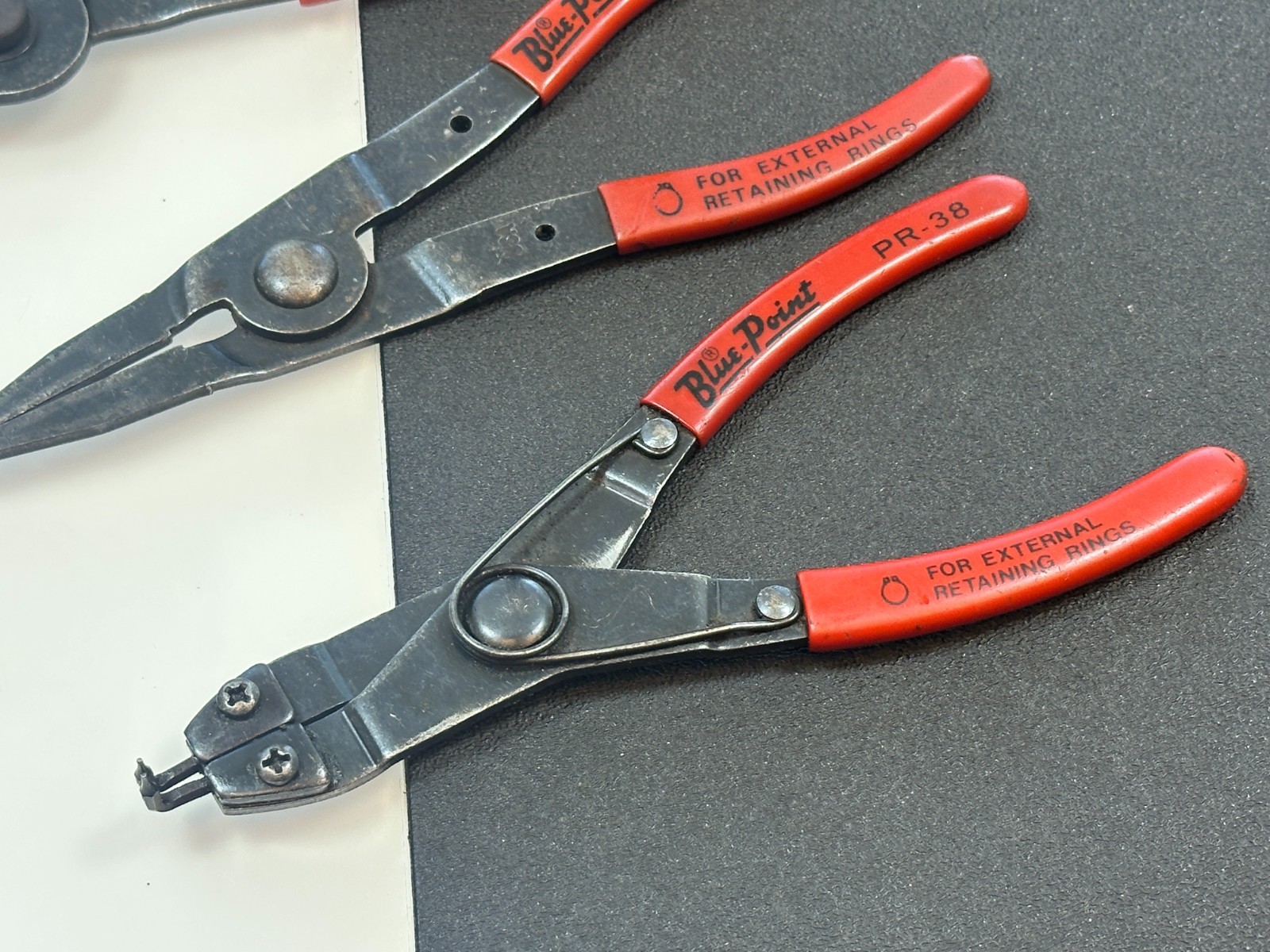 Blue Point Tools 4pc Snap Ring Retaining Pliers Set Lot, PR25 PR349A PR24A PR38