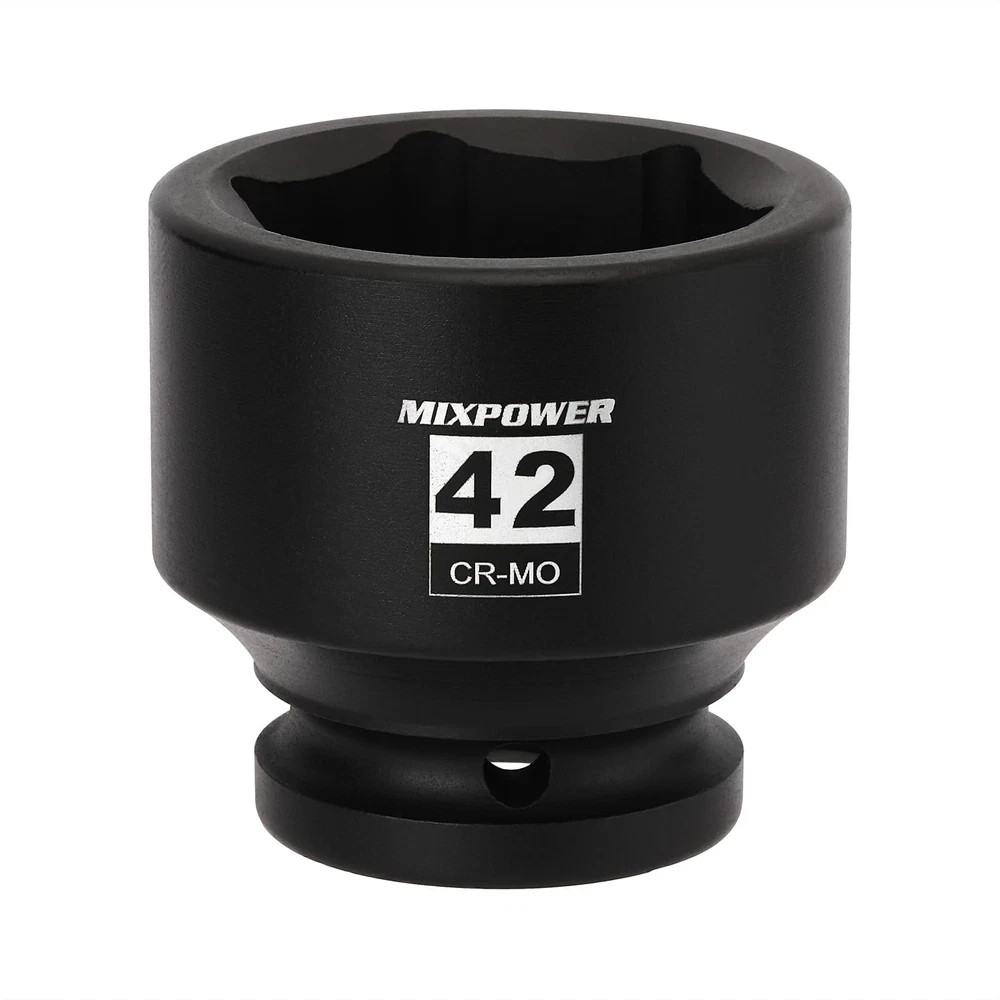 3/4″ Drive Shallow Impact Socket, 42mm, CR-MO, Metric, 42mm