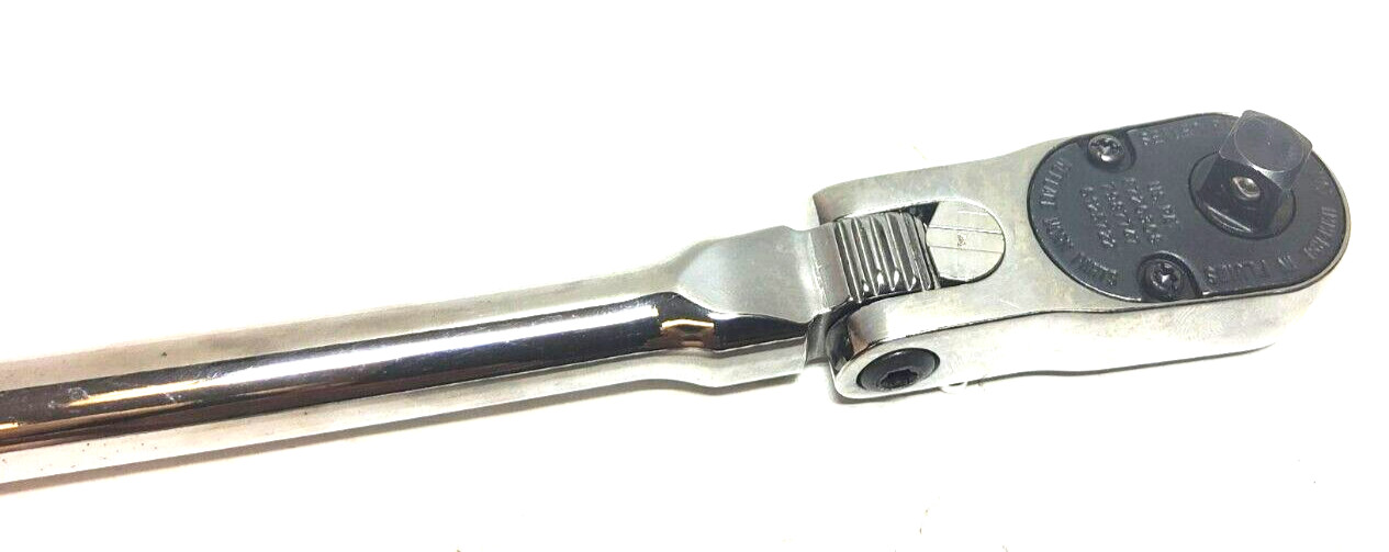 New Snap-on™ 3/8″ drive Red SoftGrip 13″ Long Locking Flex Head Ratchet FHLX80B