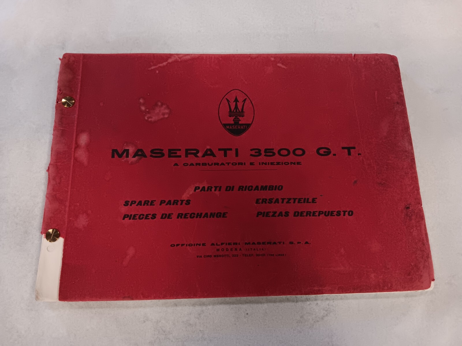 Spark Plug Wrench, Maserati 3500 GT Vignale vintage spark plug wrench