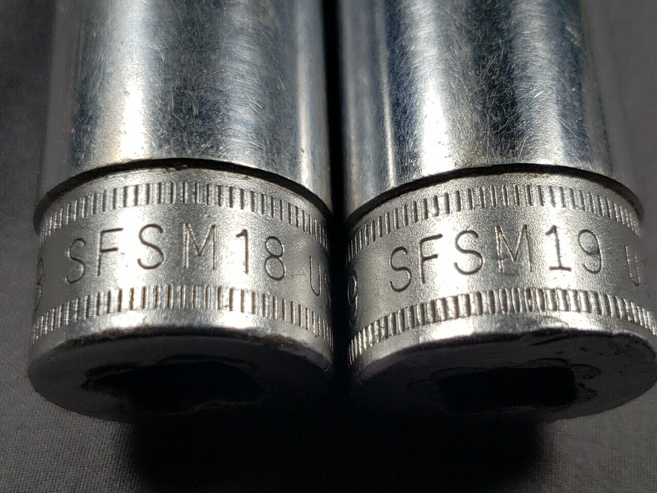 9 SNAP-ON DEEP SOCKETS SFS 201, 221, 241, 121; SF141, SIMF160; SFSM18, 19