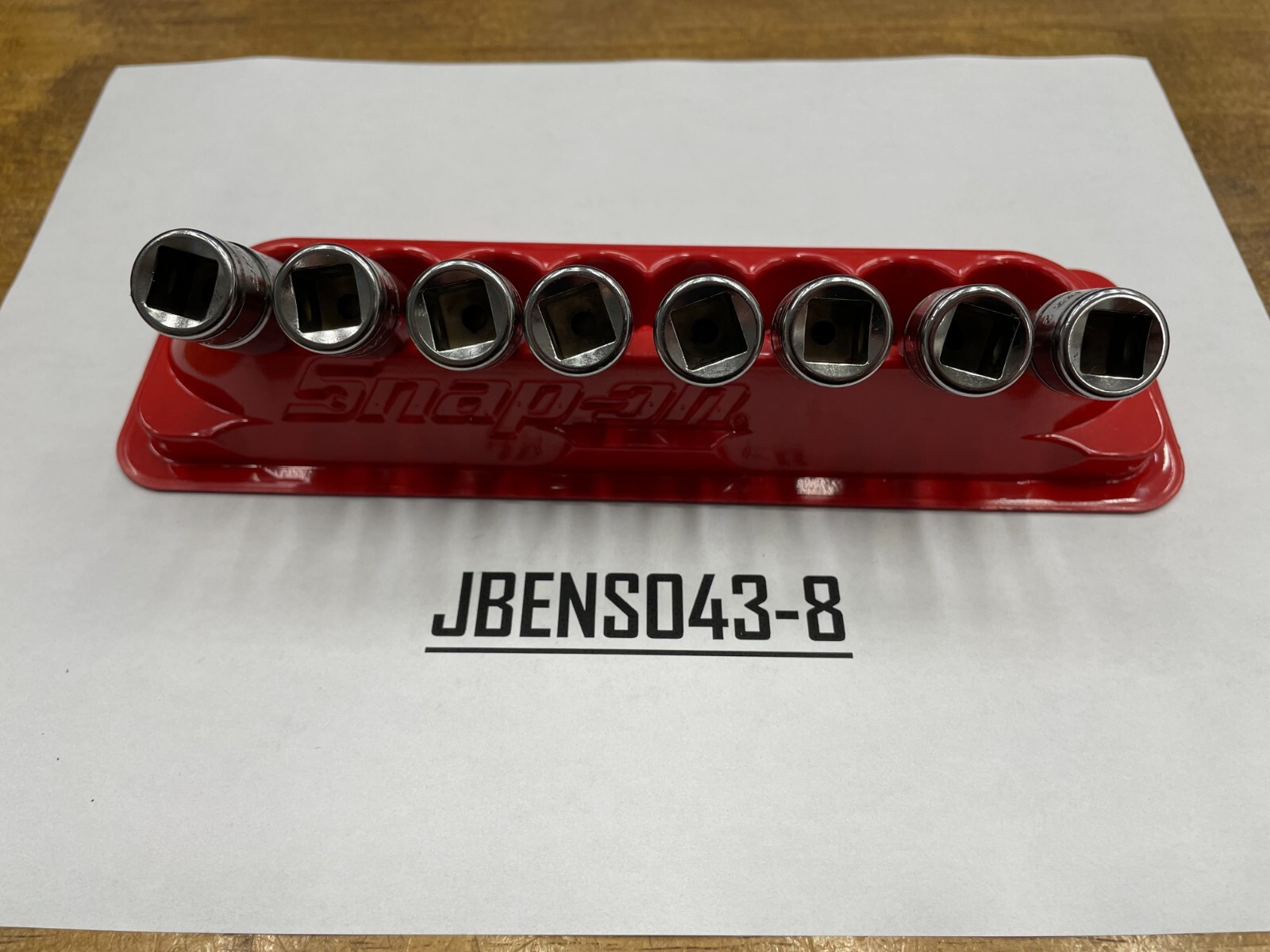 Snap-on Tools USA NEW 8pc 3/8″ Drive SAE Standard Hex Bit Socket Set 208EFAY
