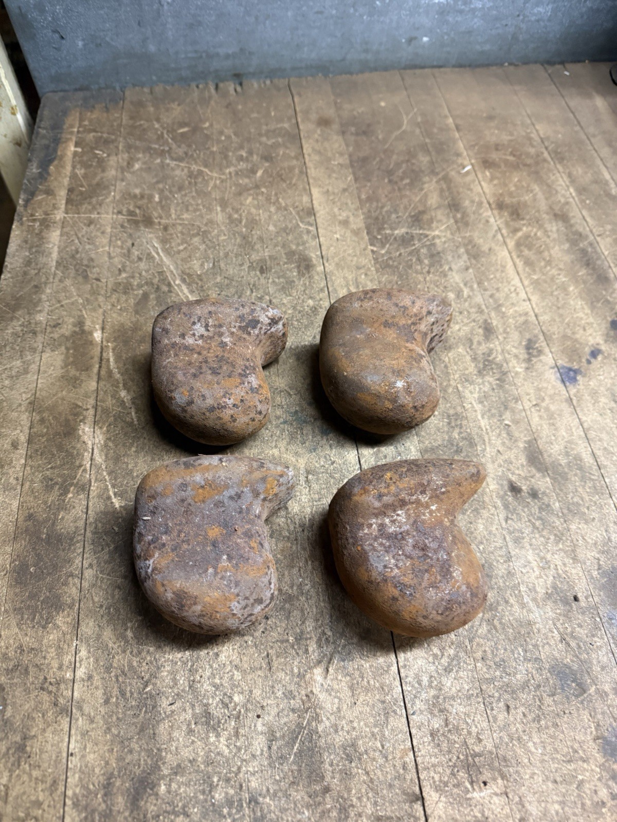 Vintage Auto Body Blob Dolly Cast Iron Hammer Anvil Hand Tool Fairmount Lot Of 4