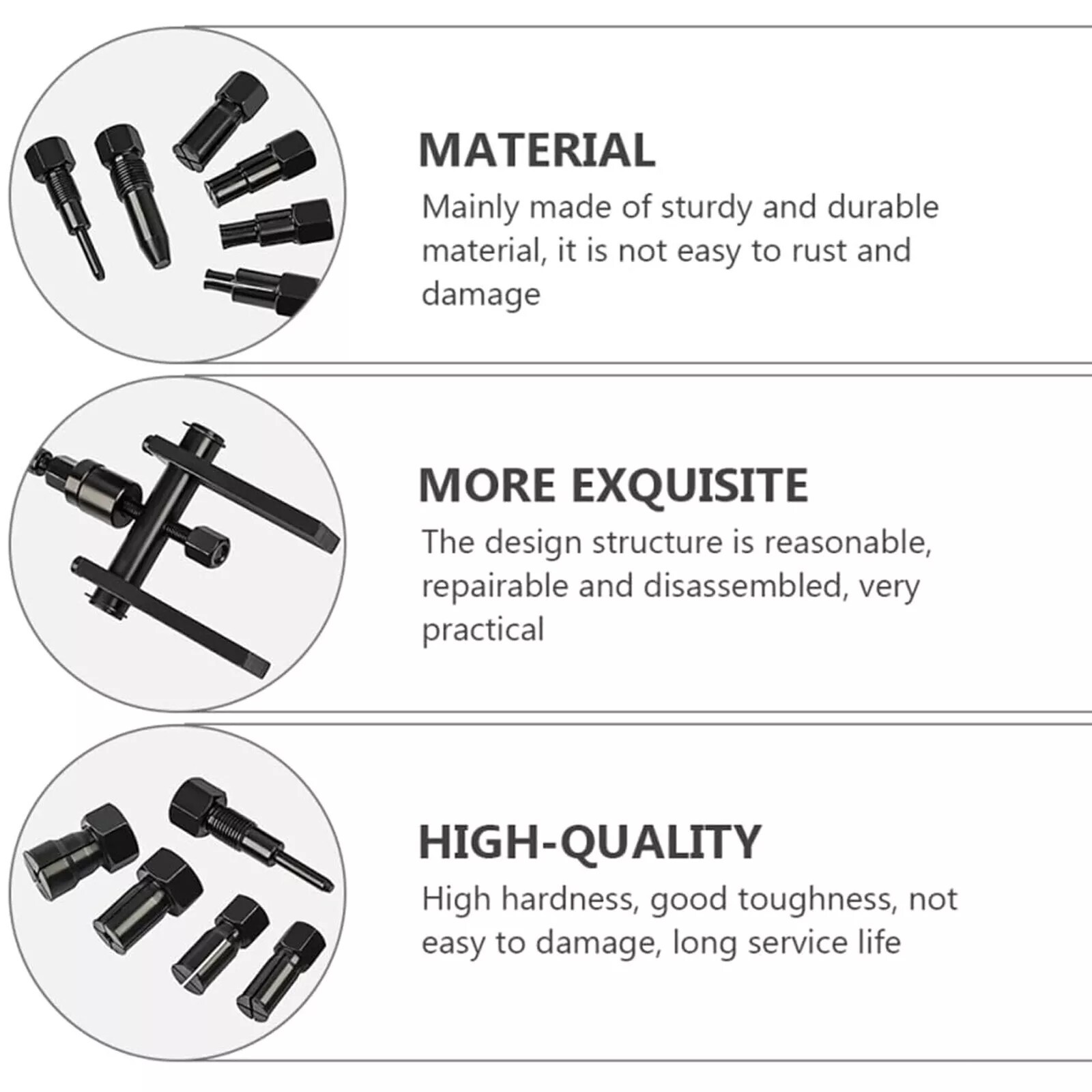 Motorcycle Bearing Puller Kit 8-25MM Motorcycle Inner Bearing Disassembly Tools