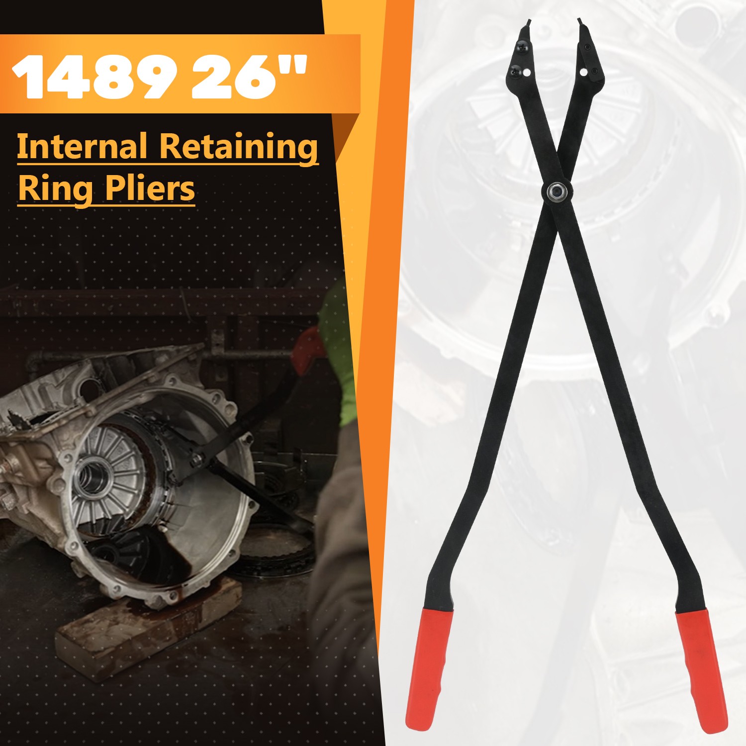 26″ Snap Ring Pliers With Straight Tips For GM 6L80 6L90 Transmission