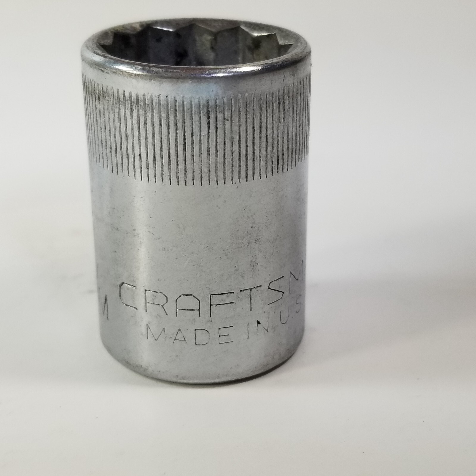 Craftsman USA 19mm 12 Point 1/2″ Drive Socket 44238 -VV- Series Knurled