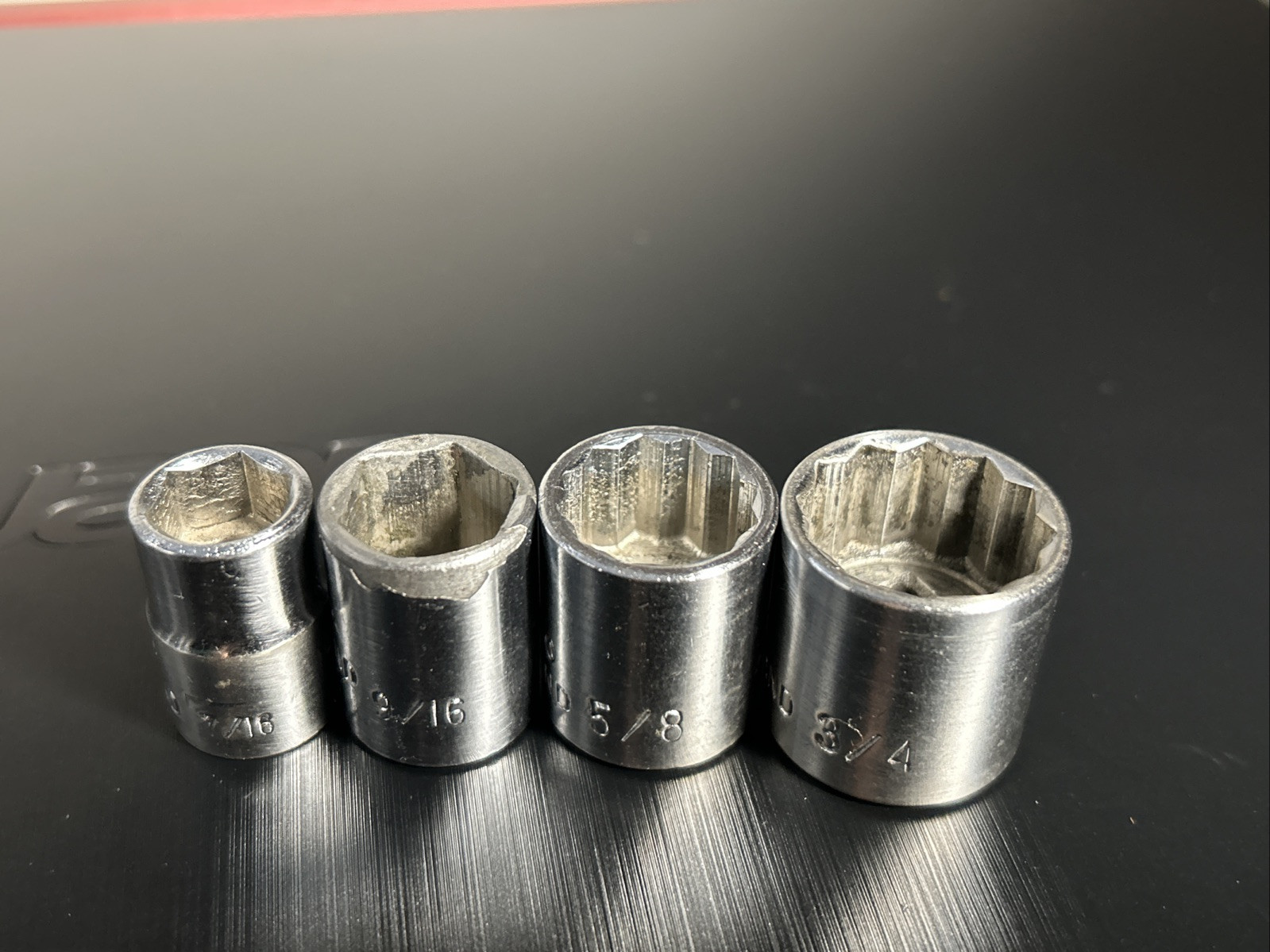 11 Vintage Impact Sockets Mixed Lot 5 Proto, 3 Thorsen, 4 Herbrand